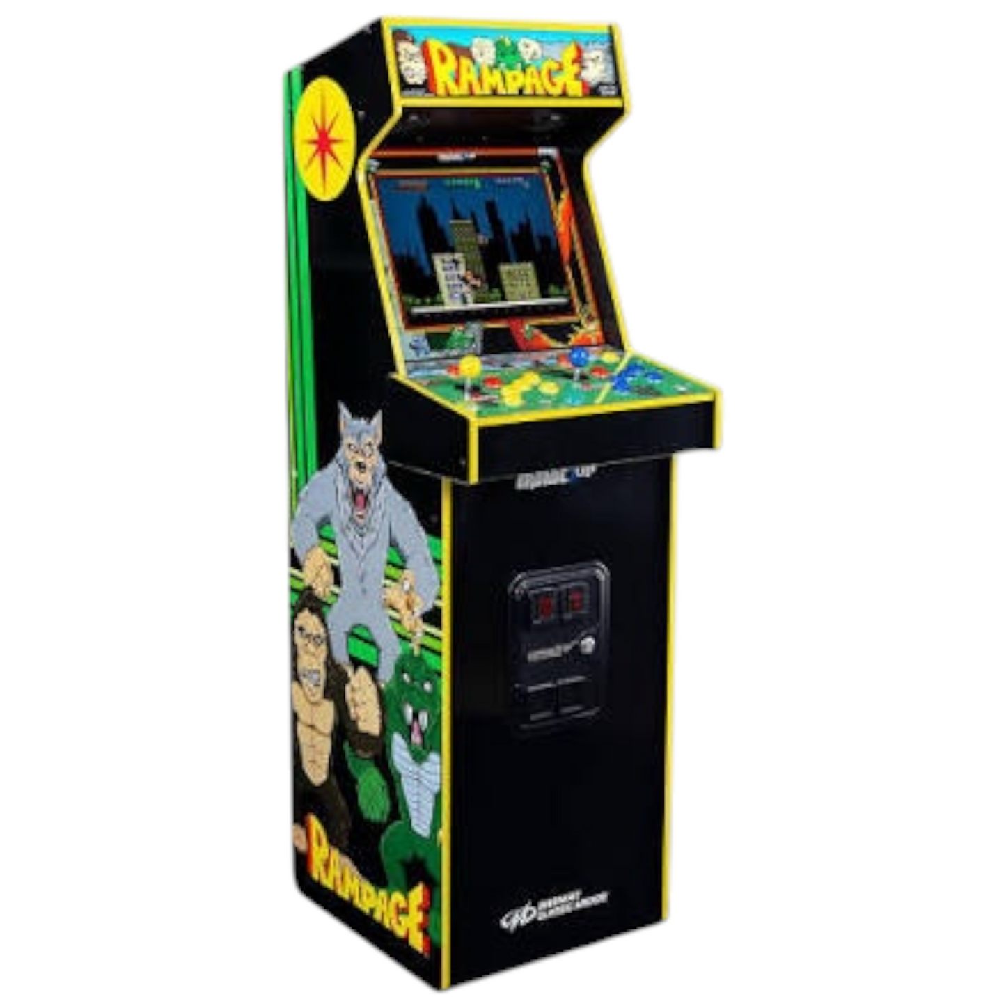 Rampage/Joust Deluxe Arcade1Up 2-Player Showtime Arcade Mod Kit - Rampage Edition