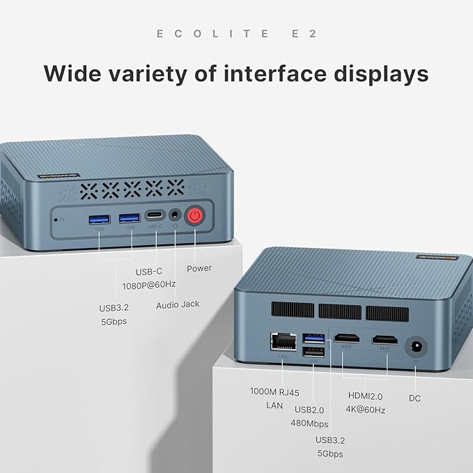 Bosgame Mini PC – Ryzen 5 | 16GB RAM | 512GB SSD | 4K | Batocera Plug & Play Retro Gaming System