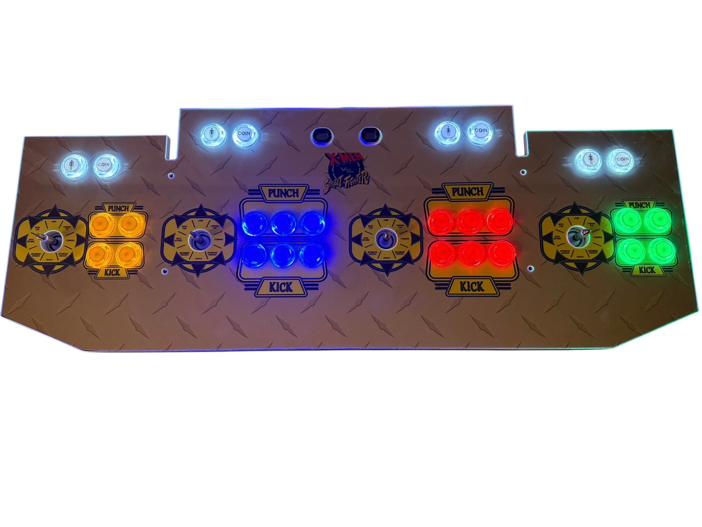 X-Men Vs Street Fighter Arcade1up 4-Player Conversion Showtime Arcade Mod Kit
