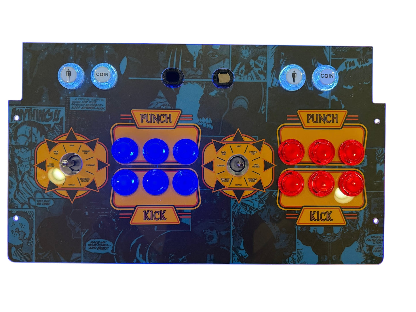 Marvel Super Heros Arcade1up 2-Player Showtime Arcade Mod Kit