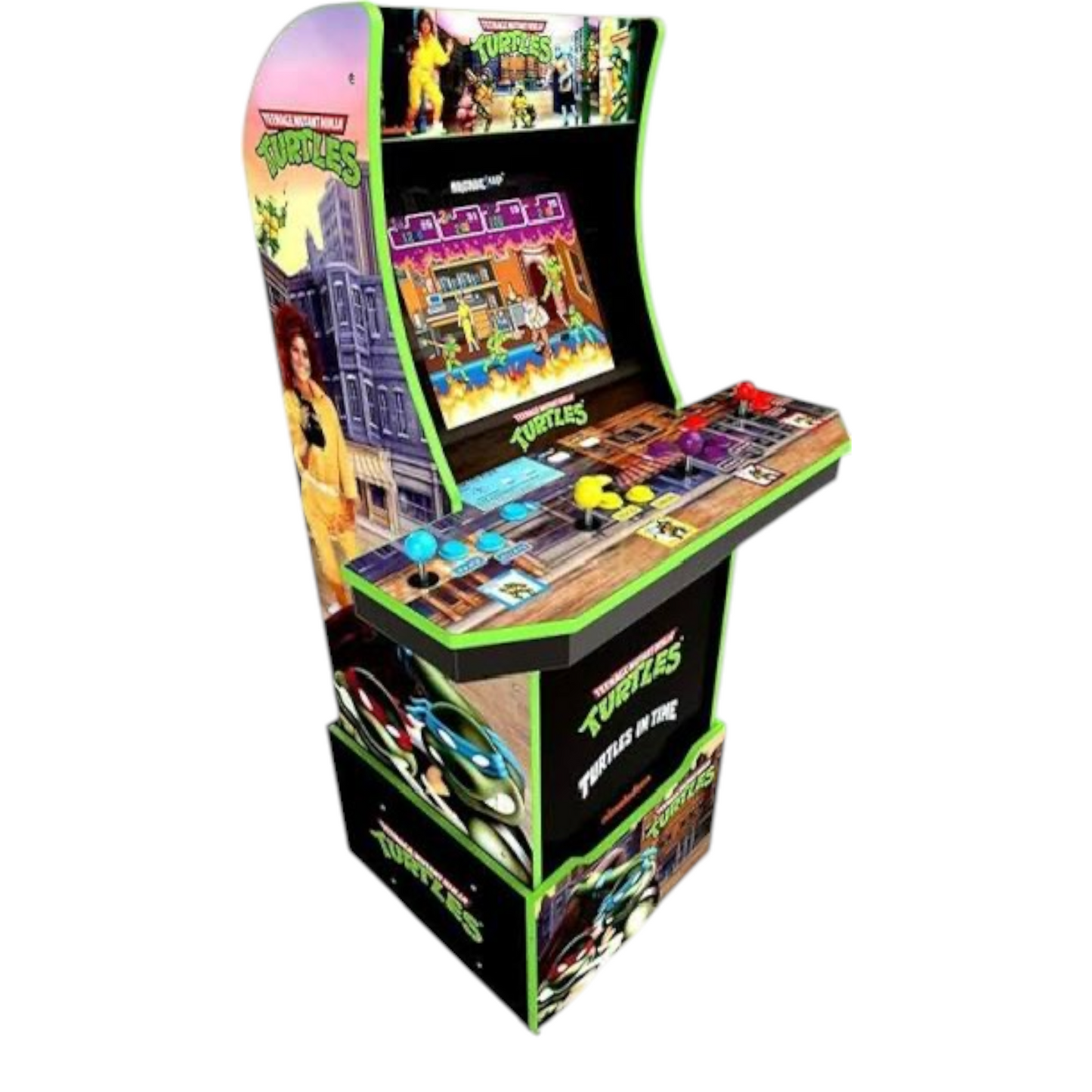 TMNT Original Arcade1up 4-Player Showtime Arcade Mod Kit