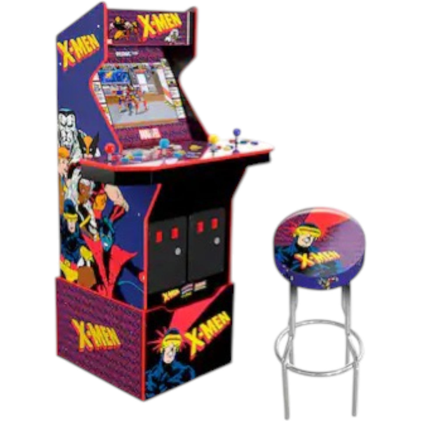 X-Men Arcade1up 4-Player Showtime Arcade Mod Kit