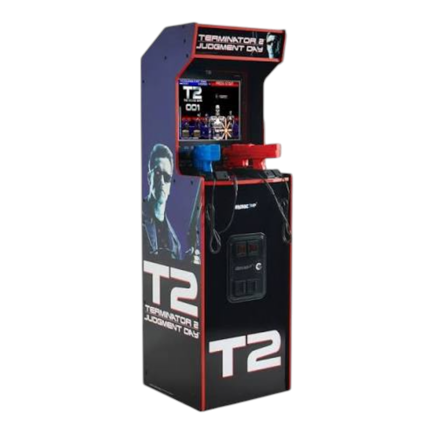 Terminator T2 Deluxe Arcade1up 2-Player Showtime Arcade Mod Kit