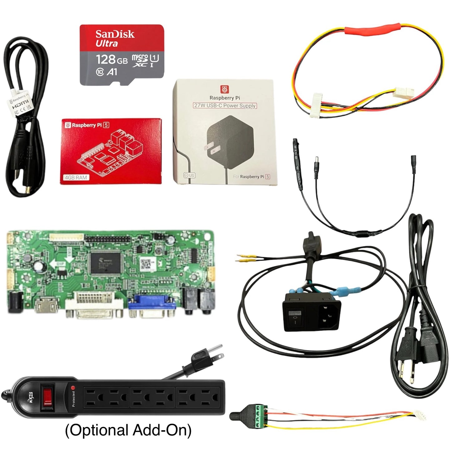 4-Player Showtime Arcade Mod Kit (Includes 4-Player Custom Control Board With No Controls Included)