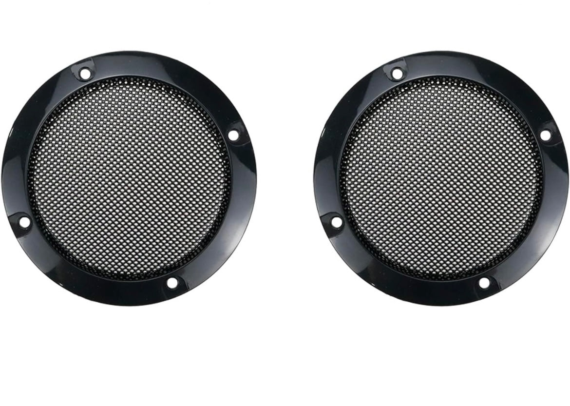 Speaker Grill Mesh Cover 3” (Pack of 2) Black