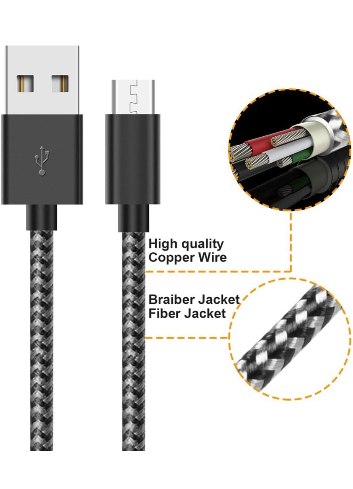 5ft Micro USB to USB Cable