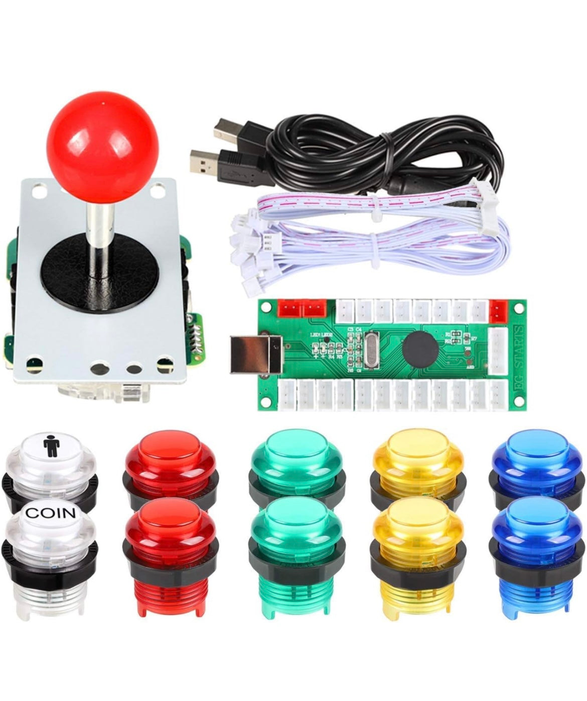 Complete Arcade1up Vertical Screen Mod Kit 700 to 1 with Raspberry Pi4b+ - 1 Player