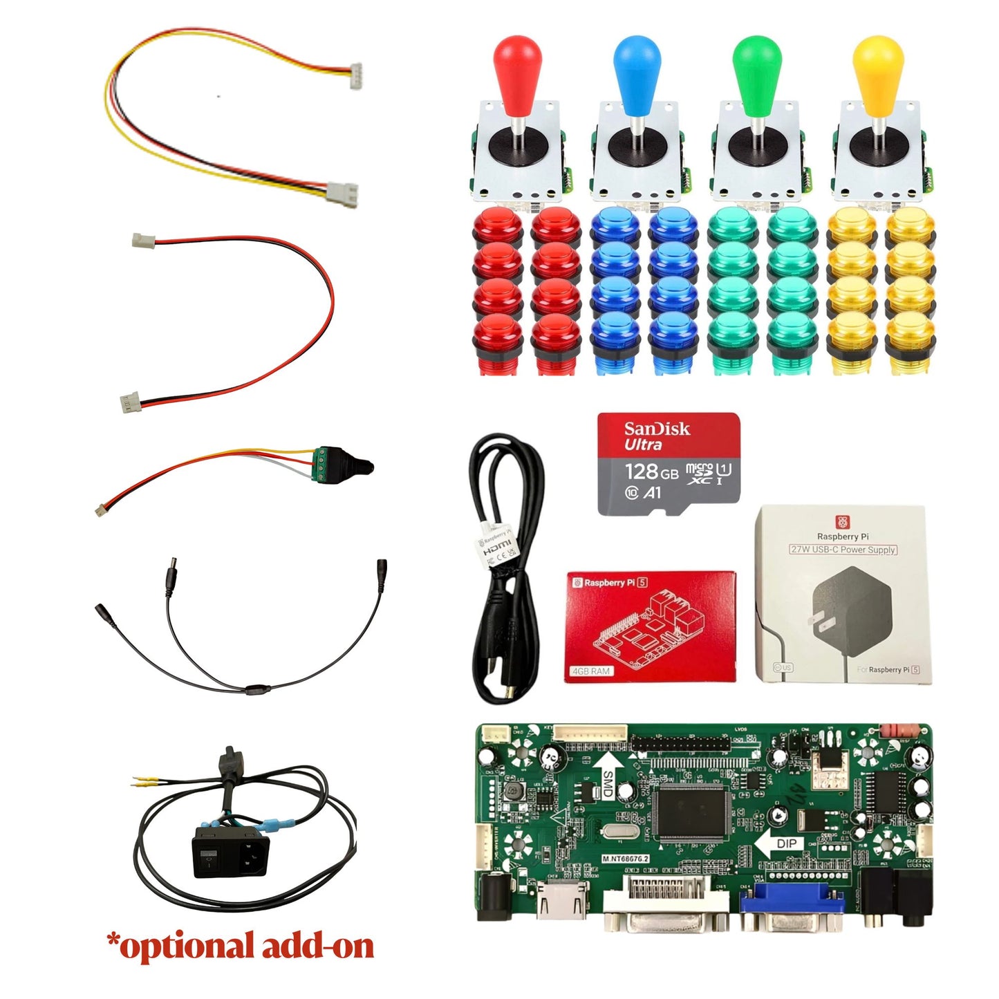 NBA Jam (Gen 3) Arcade1up 4-Player Showtime Arcade Mod Kit