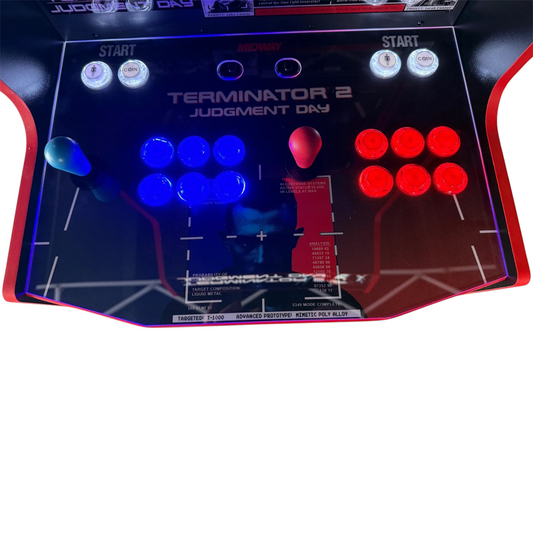 Terminator T2 Deluxe Arcade1up 2-Player Showtime Arcade Mod Kit