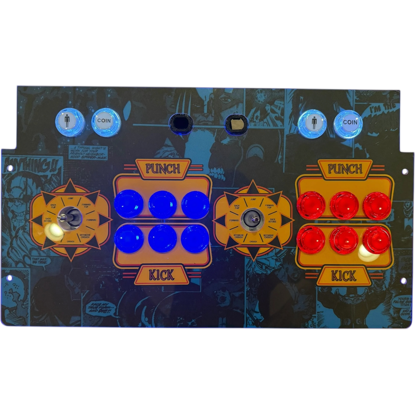 Marvel Super Heros Arcade1up 2-Player Showtime Arcade Mod Kit