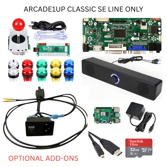 1 Player Vertical Arcade Mod Kit for Arcade1Up Classic SE
