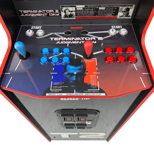 Terminator T2 Deluxe Arcade1up 2-Player Showtime Arcade Mod Kit
