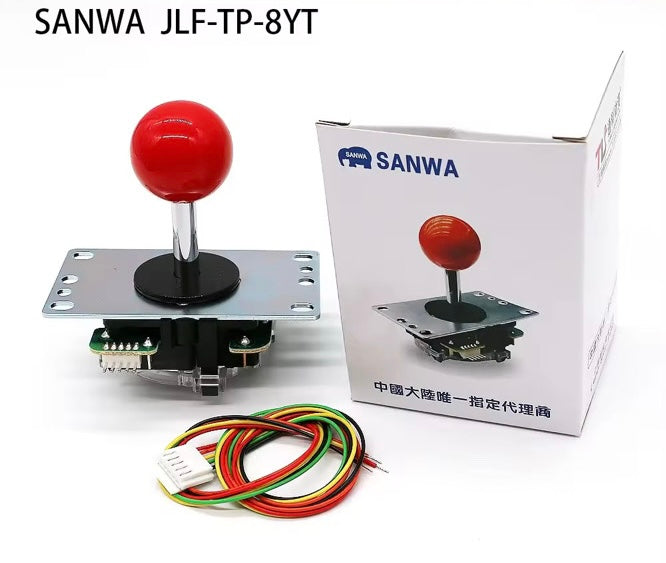 Joystick Sanwa JLF-TP-8YT 12 boutons OBSF-30 pour arcade DIY Joystick Sanwa JLF-TP-8YT 12 boutons OBSF-30 pour arcade DIY