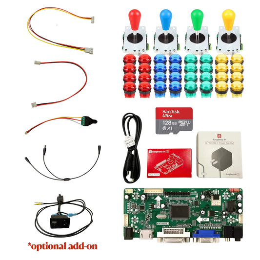 Complete Arcade1Up Mod Kit - 4 Player