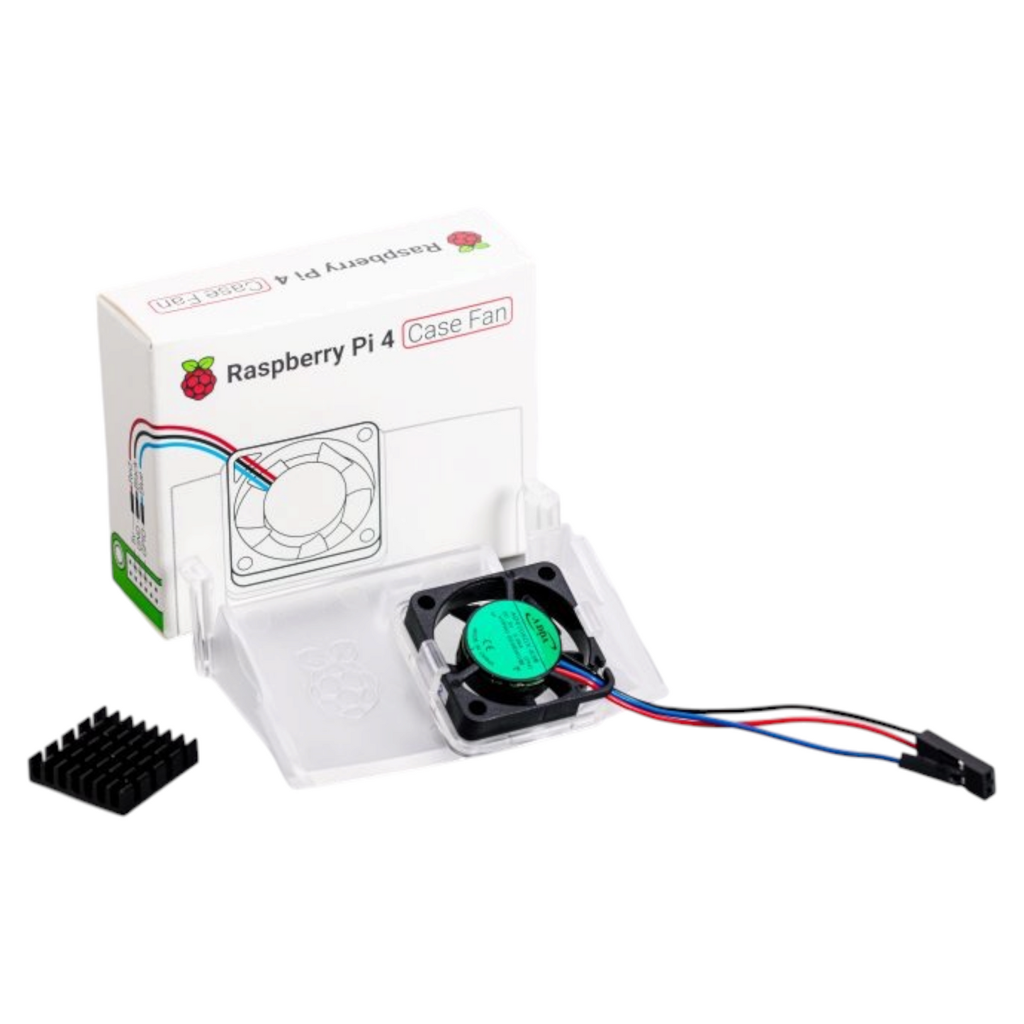 Official Raspberry Pi4 Case with Cooling Fan (Black)
