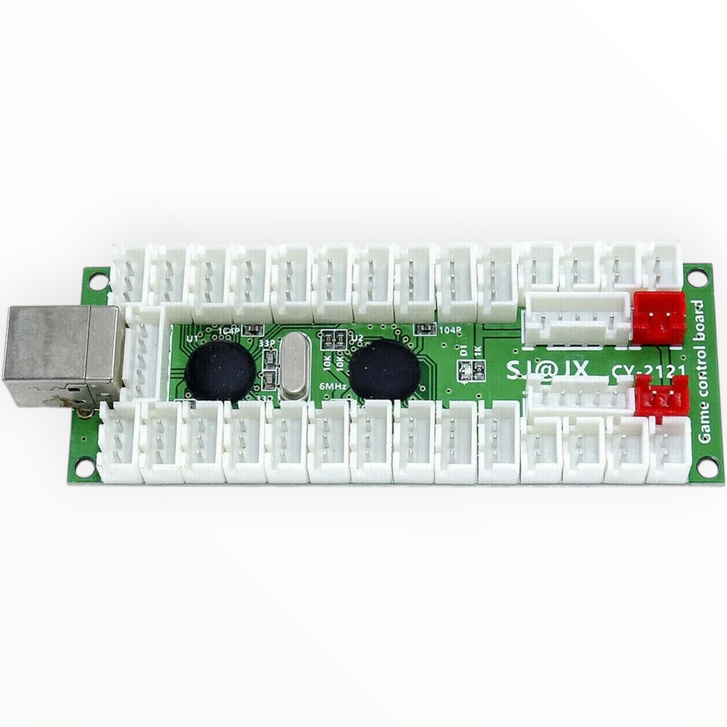 2-Player USB Zero Delay LED Encoder – Sanwa/Seimitsu and most 5 pin Joysticks Compatible (3-pin buttons)