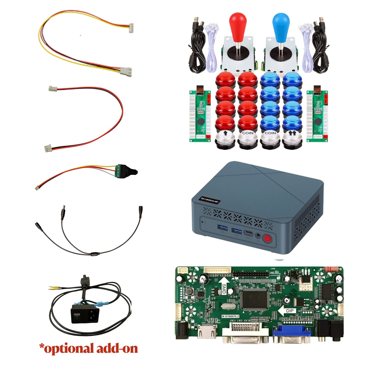Basic Fun Wrestlefest 2-Player Showtime Arcade Mod Kit