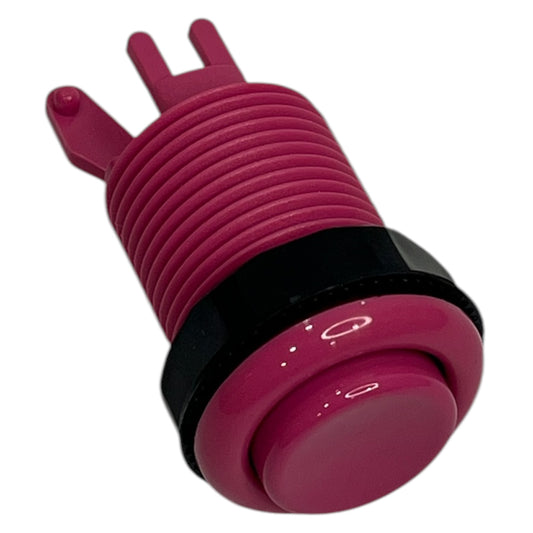 Original IL Concave Arcade Push Button 28mm Authentic Arcade Button Pink (Industrias Lorenzo PSL-L)