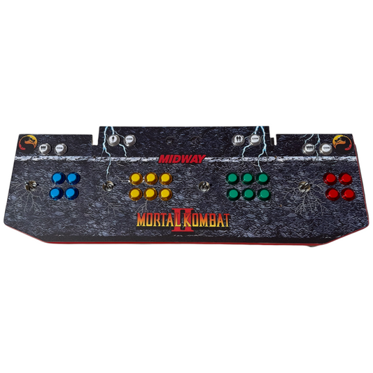 Mortal Kombat II Deluxe Arcade1up 4-Player Conversion Showtime Arcade Mod Kit