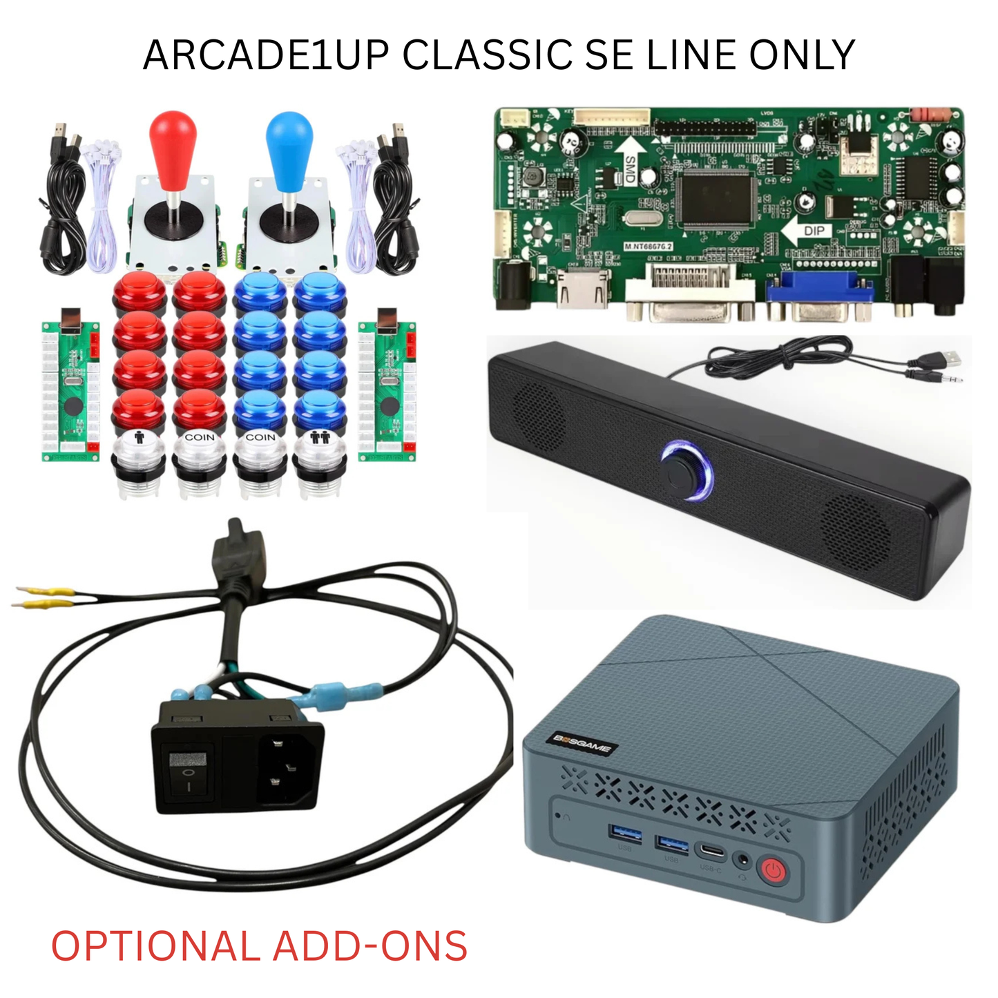 2 Player Arcade Mod Kit for Arcade1Up Classic SE