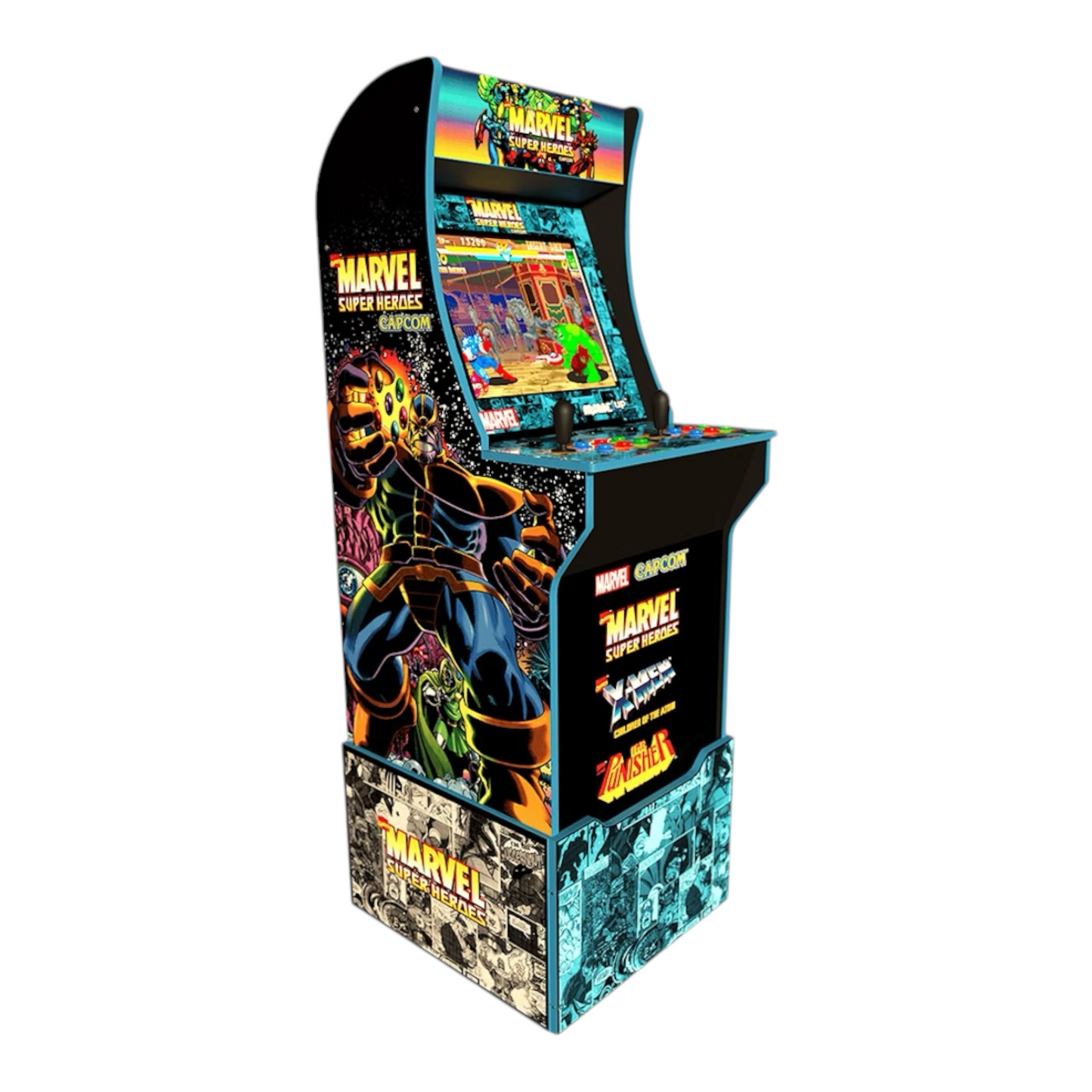 Marvel Super Heros Arcade1up 2-Player Showtime Arcade Mod Kit