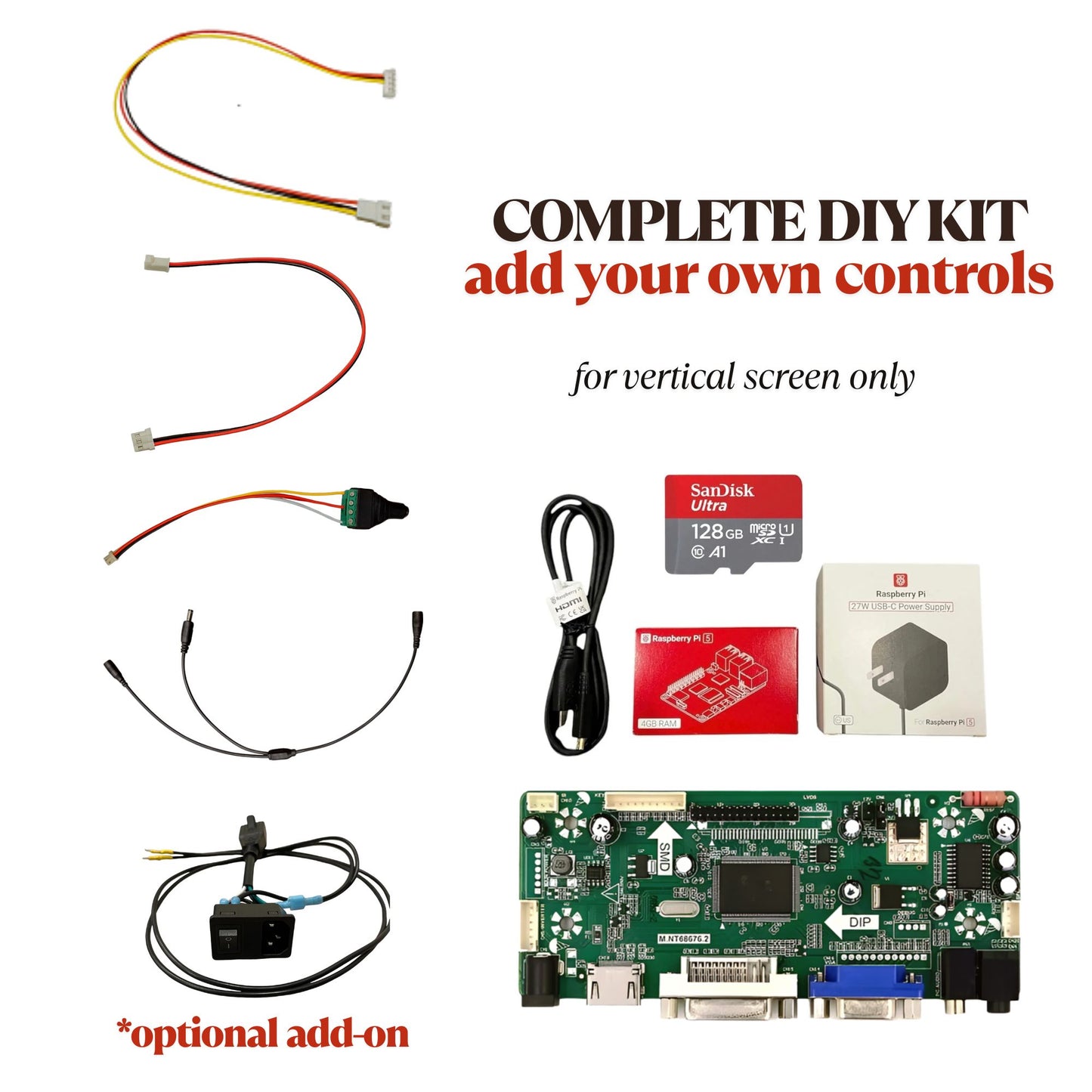 Arcade1Up Mod Kit with Raspberry Pi5