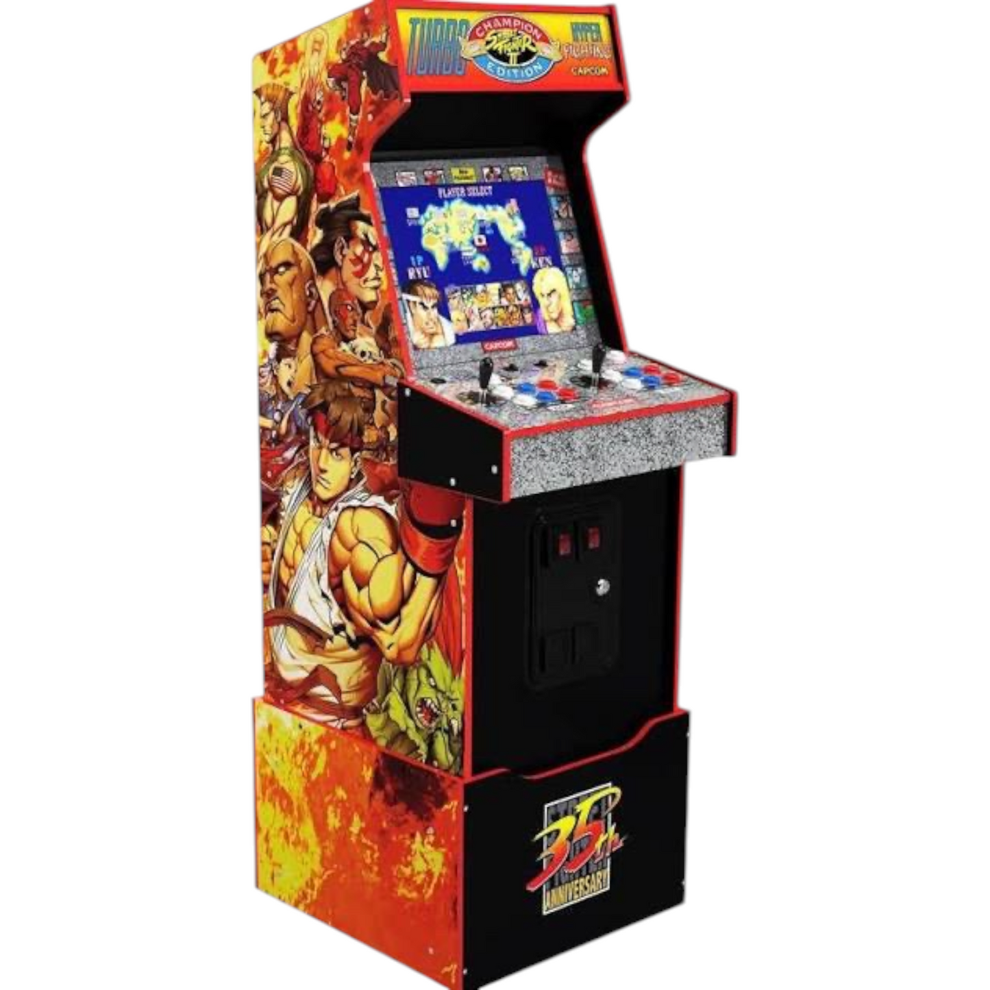 Street Fighter Yoga Flame Arcade1up 2-Player Showtime Arcade Mod Kit