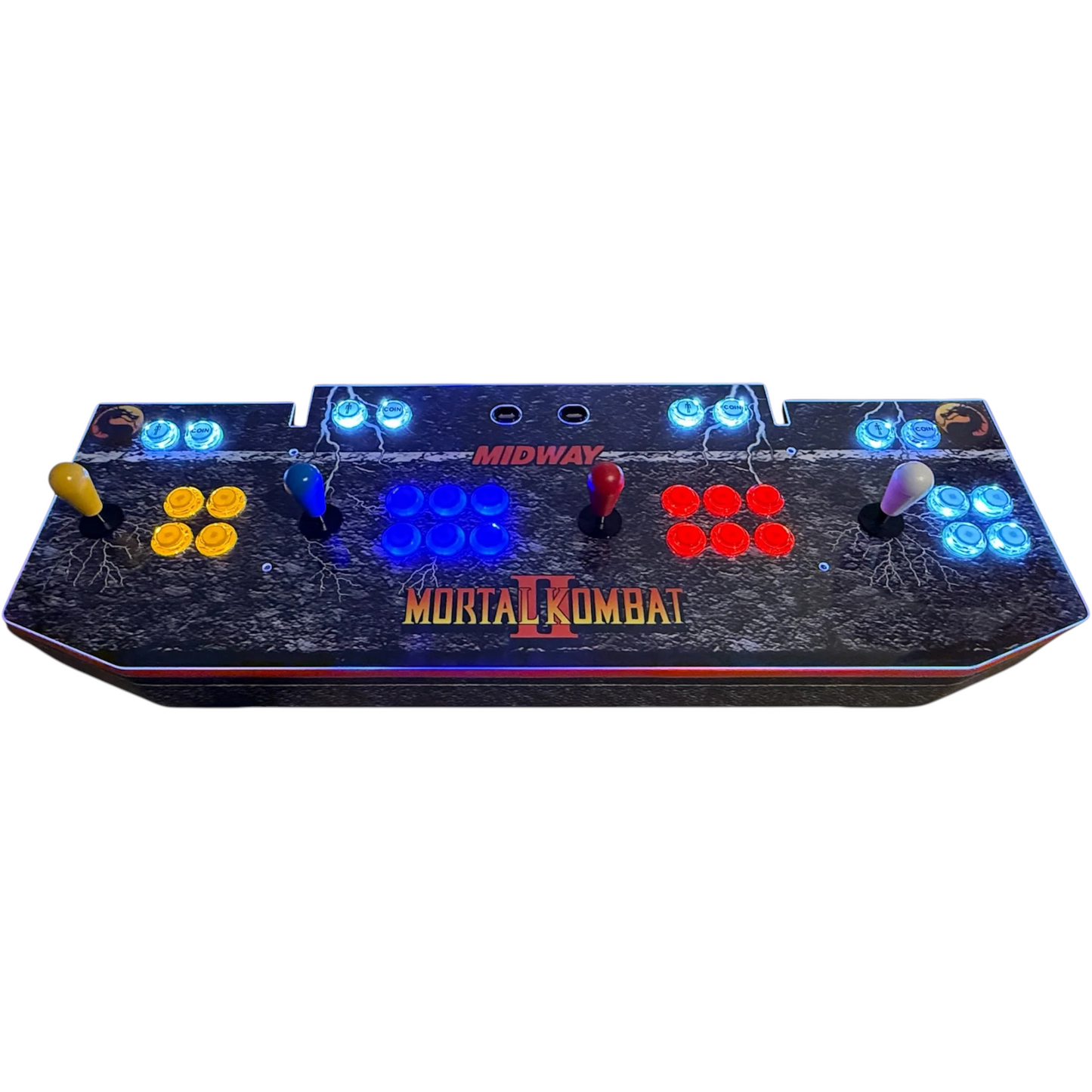 Mortal Kombat II Deluxe Arcade1up 4-Player Conversion Showtime Arcade Mod Kit