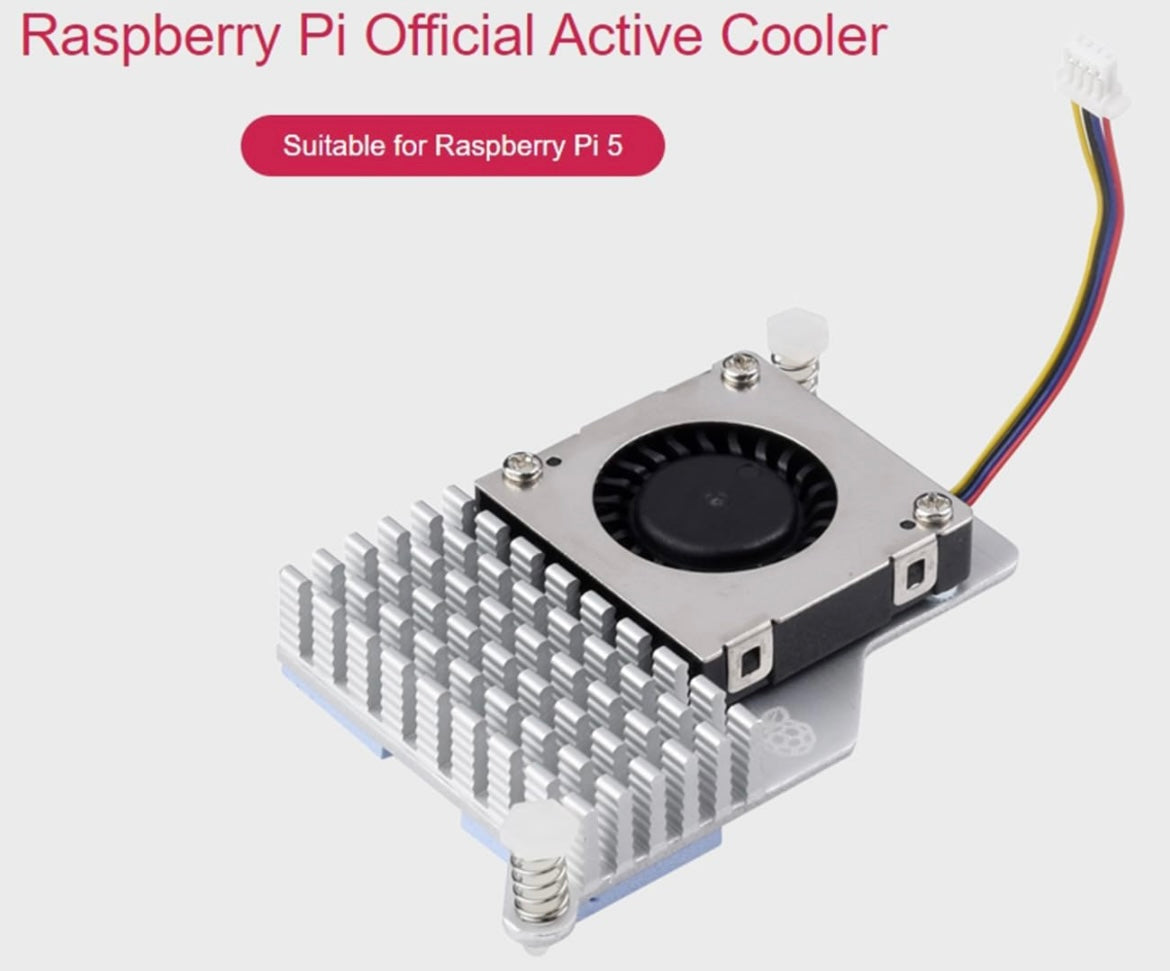 Official Raspberry Pi5 Aluminum Cooling Fan