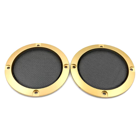 Speaker Grill Mesh Cover 3” (Pack of 2) Gold