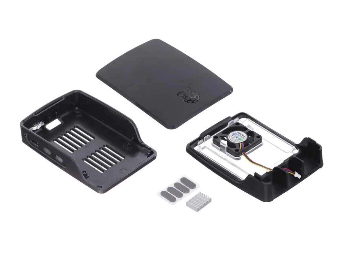 Pi5 Case Official Raspberry Pi5 Case with Cooling Fan (Black) – Showtime Gaming