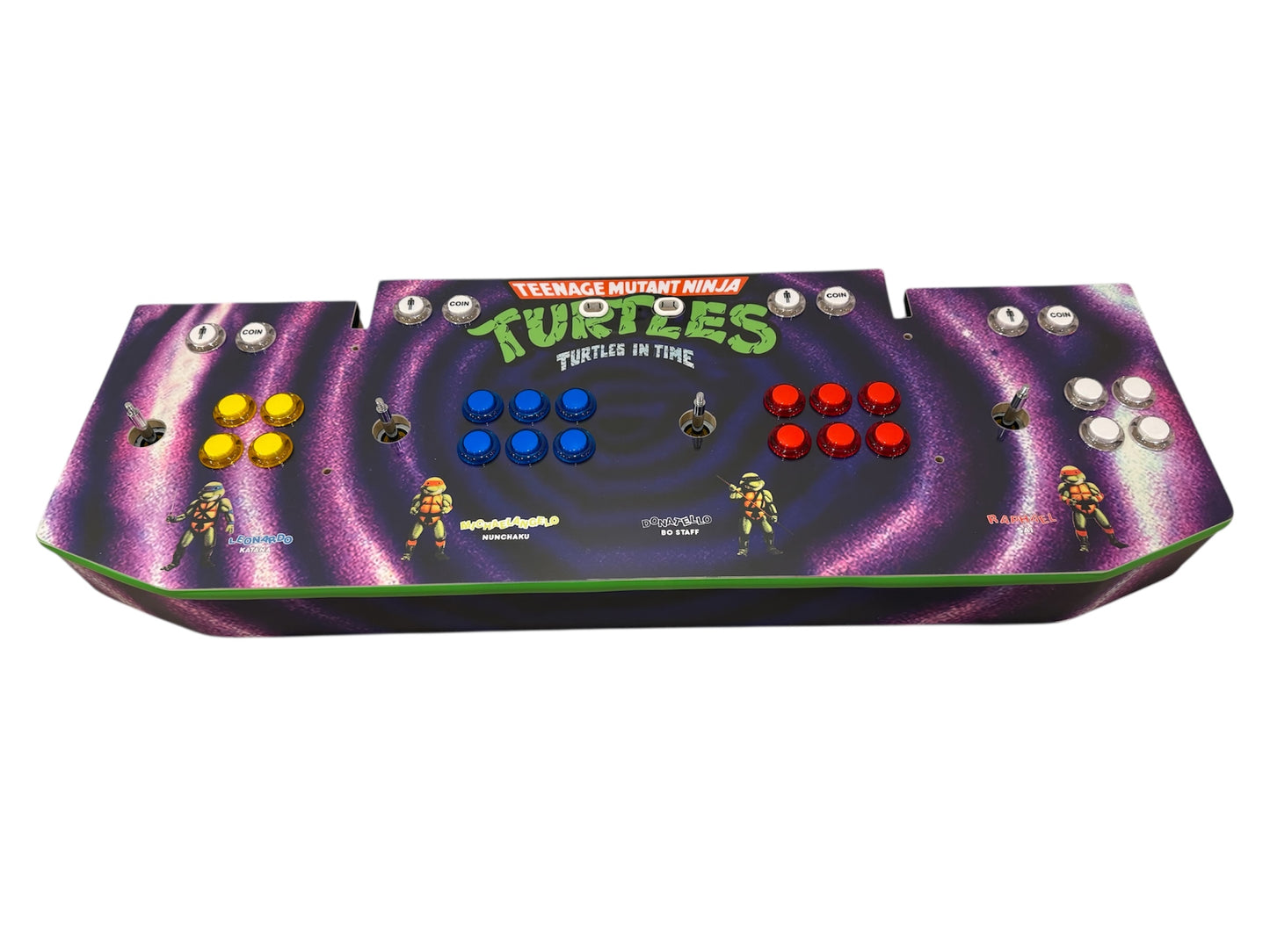 TMNT In Time Arcade1up 4-Player Showtime Arcade Mod Kit