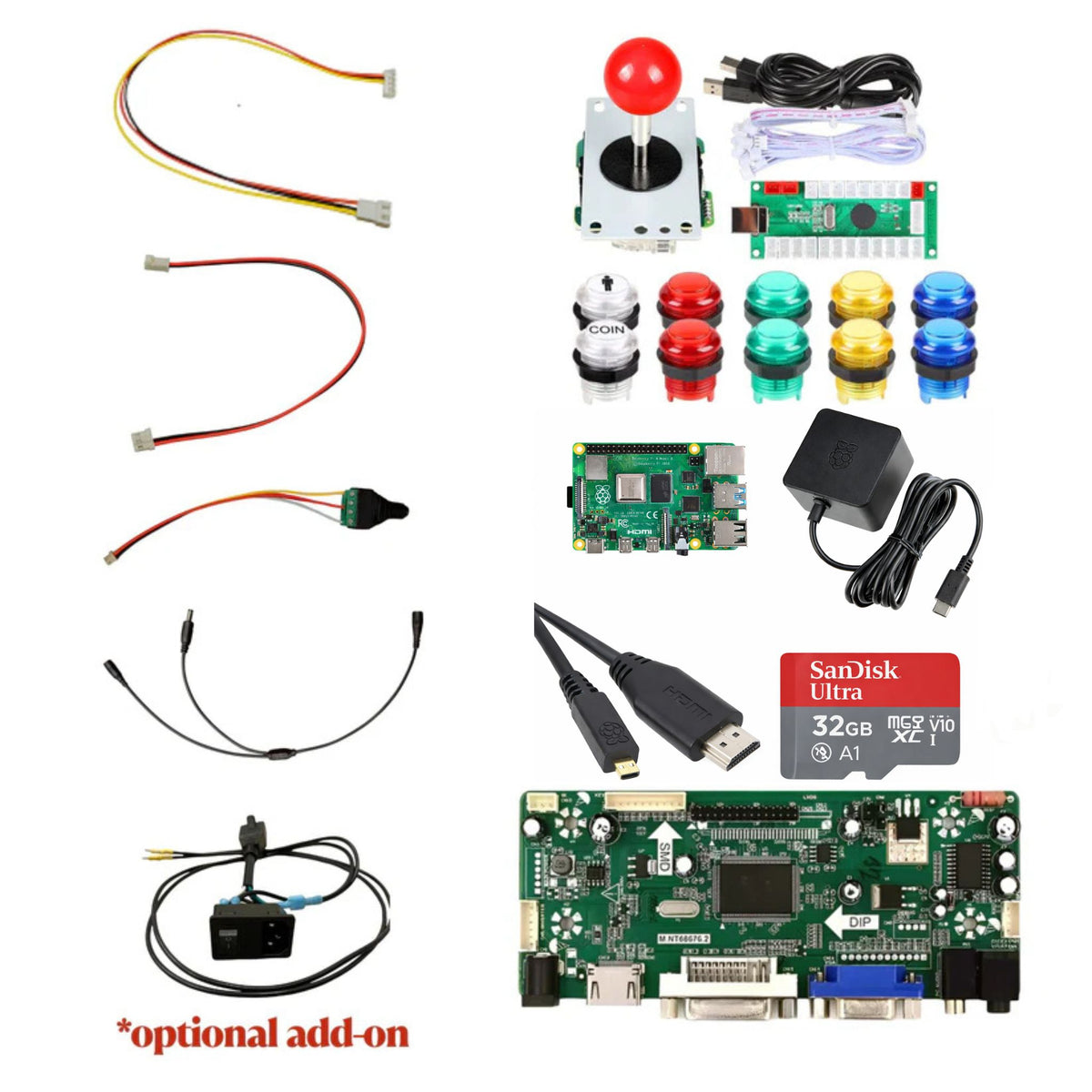 1 Player Vertical Arcade Mod Kit for Arcade1Up – Showtime Gaming